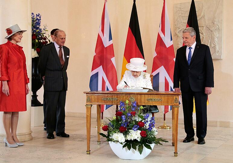 Queen Elizabeth am Mittwochmorgen in Berlin