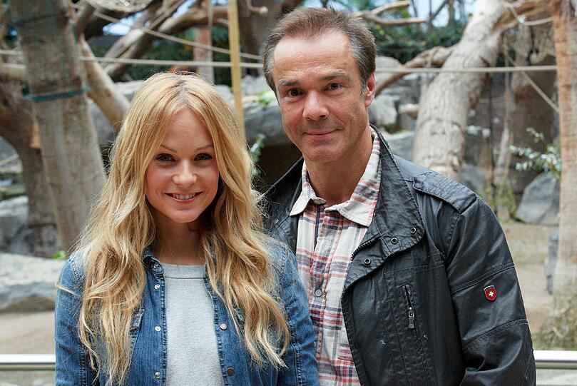 Spielten zusammen in "Verloren auf Borneo": Mirjam Weichselbraun und Hannes Jaenicke