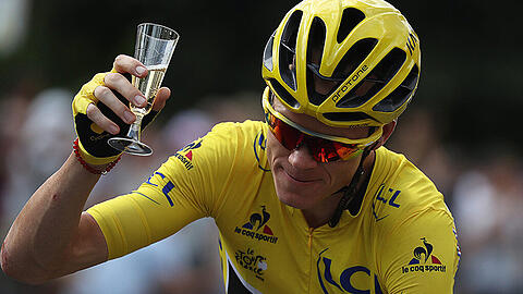 Darauf ein Glas Champagner: Chris Froome.