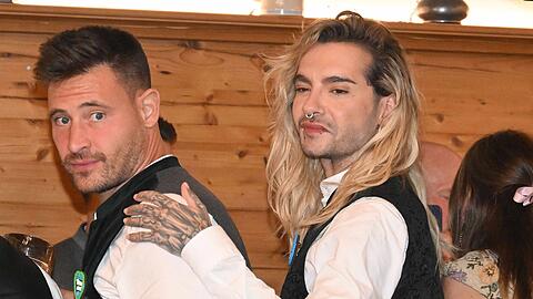 Marc Eggers und Bill Kaulitz beim gemeinsamen Wiesn-Besuch 2024