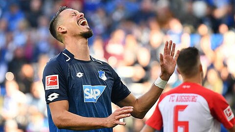 Für Hoffenheim und Sandro wagner sprang beim FC Augsburg nur ein Unentschieden heraus.