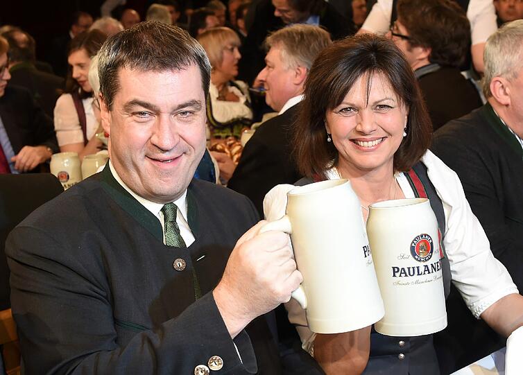 Gute Miene zum bösen Spiel? Markus Söder und Ilse Aigner auf dem Nockherberg.
