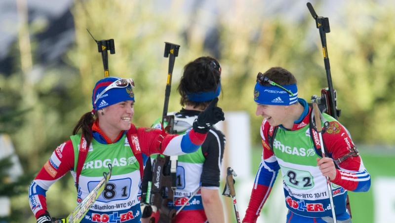 Die Russen Swetlana Slepzowa und Jewgeni Ustjugow haben Doping immer bestritten. Die Russen Swetlana Slepzowa und Jewgeni Ustjugow haben Doping immer bestritten.