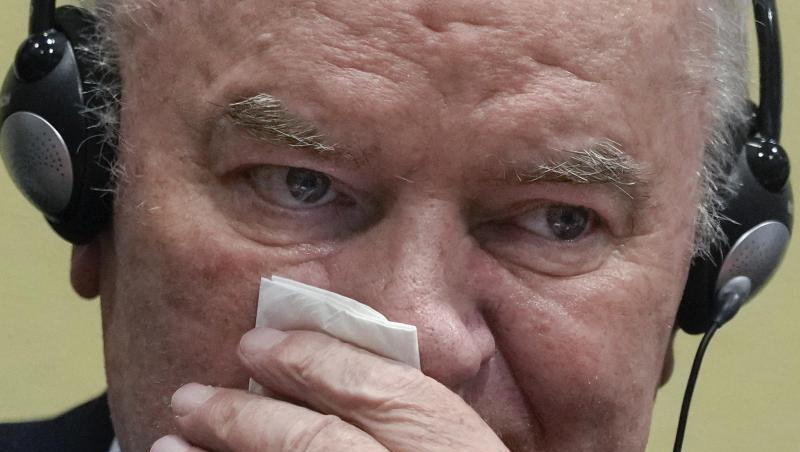 Der ehemalige bosnisch-serbische Militärchef Ratko Mladic im Gerichtssaal.