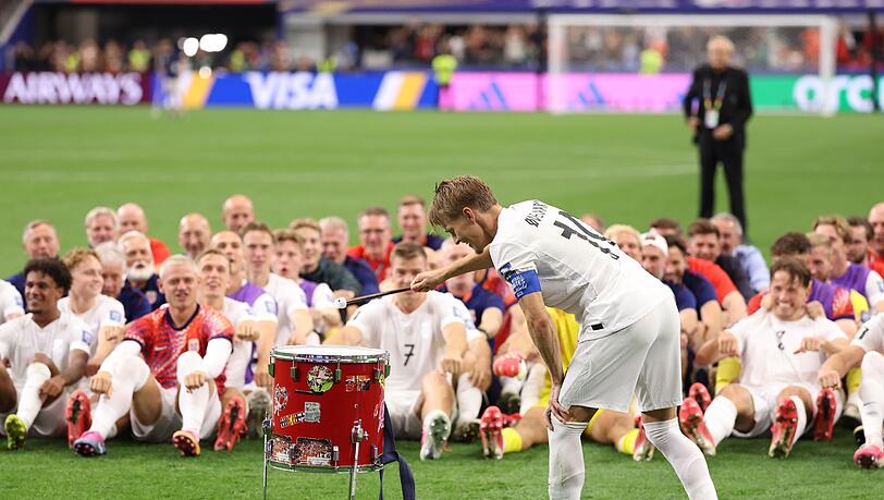 Gibt den Takt f&uuml;r Norwegens Jubelfeier vor: Martin &Ouml;degaard.