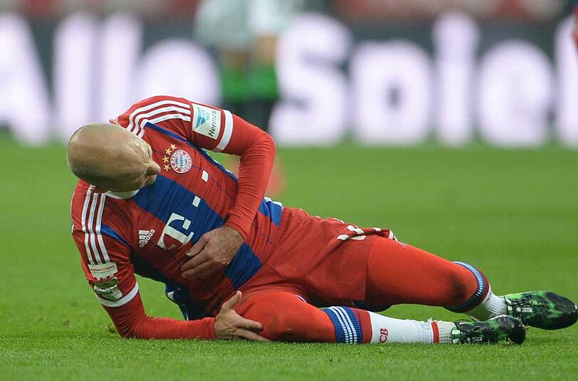 Zog sich am Ende der Saison eine Bauchmuskelverletzung zu: Arjen Robben.