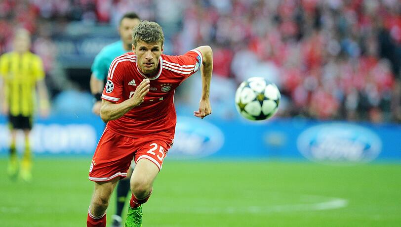 Immer am Anschlag: Bayern-Star Thomas Müller. Immer am Anschlag: Bayern-Star Thomas Müller.