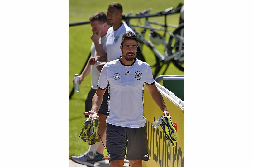 Sami Khedira beim Training der Nationalmannschaft.