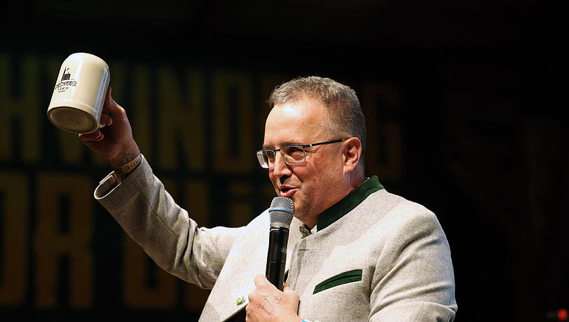 Der Giesinger-Chef Steffen Marx macht zum Starkbier-Auftakt seiner Brauerei klar was sein Ziel ist: die Wiesn.
