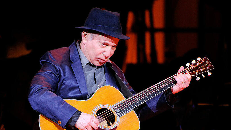 Paul Simon bei einem Auftritt in New York im April Paul Simon bei einem Auftritt in New York im April