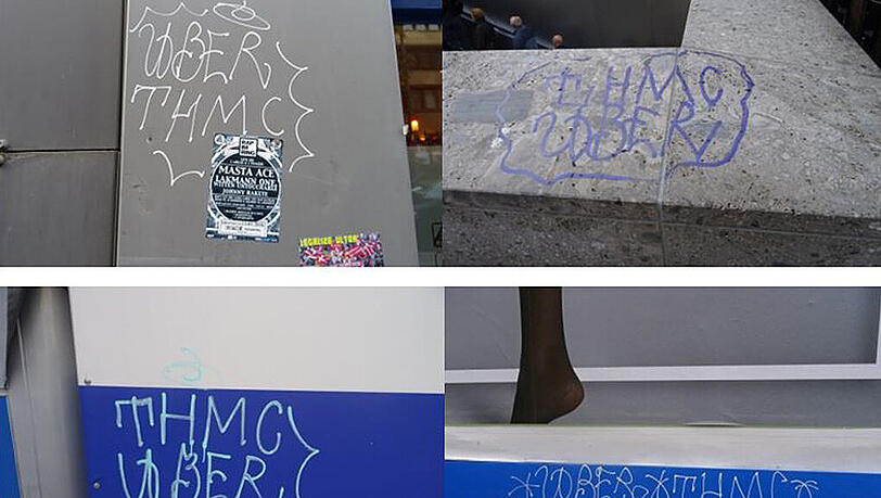 Einige Beispiele der Graffitis in der Altstadt. Einige Beispiele der Graffitis in der Altstadt.
