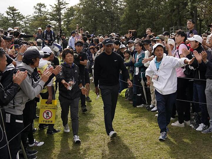 Ist auch in Japan ein Star: Tiger Woods.