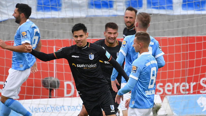 Raphael Obermair traf im Hinspiel gegen den TSV 1860.