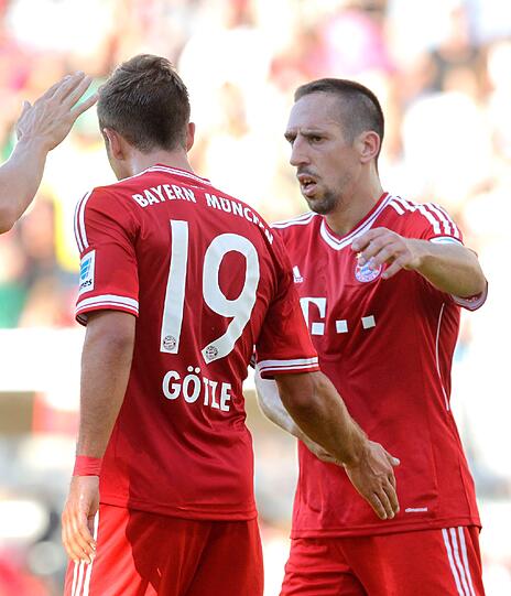 Mario Götze und Franck Ribery.