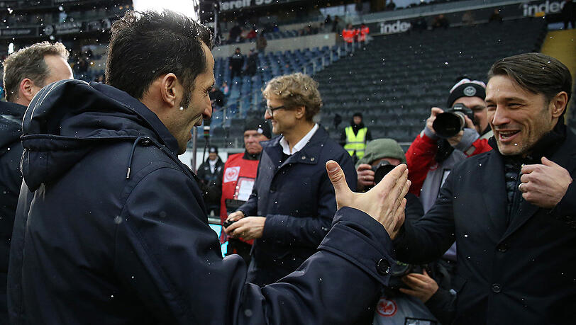 Arbeiten künftig zusammen: Bayern-Sportdirektor Hasan Salihamidzic (l.) und der designierte Trainer Niko Kovac. Arbeiten künftig zusammen: Bayern-Sportdirektor Hasan Salihamidzic (l.) und der designierte Trainer Niko Kovac.