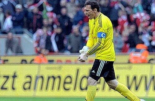 Stinksauer nach dem Gegentor: FCN-Keeper Raphael Schäfer