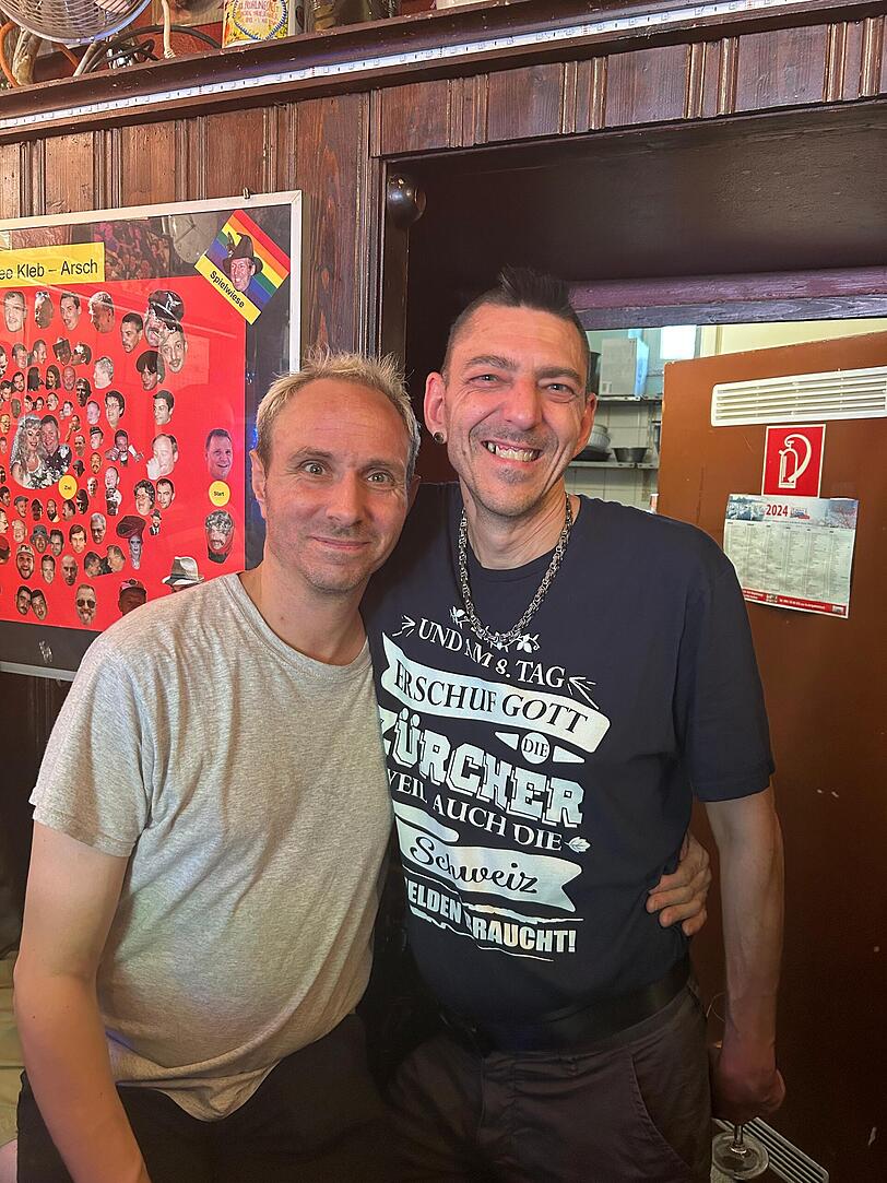 Max Wanderer und sein Partner Claudio Brupbacher.