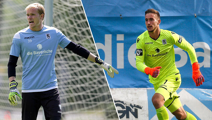 Links Hendrik Bonmann, rechts Marco Hiller: Wer entscheidet das Torhüter-Duell beim TSV 1860 München für sich? Links Hendrik Bonmann, rechts Marco Hiller: Wer entscheidet das Torhüter-Duell beim TSV 1860 München für sich?