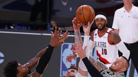 Gewann mit den Boston Celtics: Daniel Theis (r).