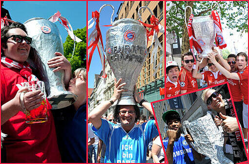 Ganz München fiebert aufs Finale hin - aber die Fans haben ihren Pokal schon! Die schönsten selbstgebastelten UEFA-Cups und Trophäen gibt es hier in der Bilderstrecke! Zum Durchklicken und Vorfreuen!