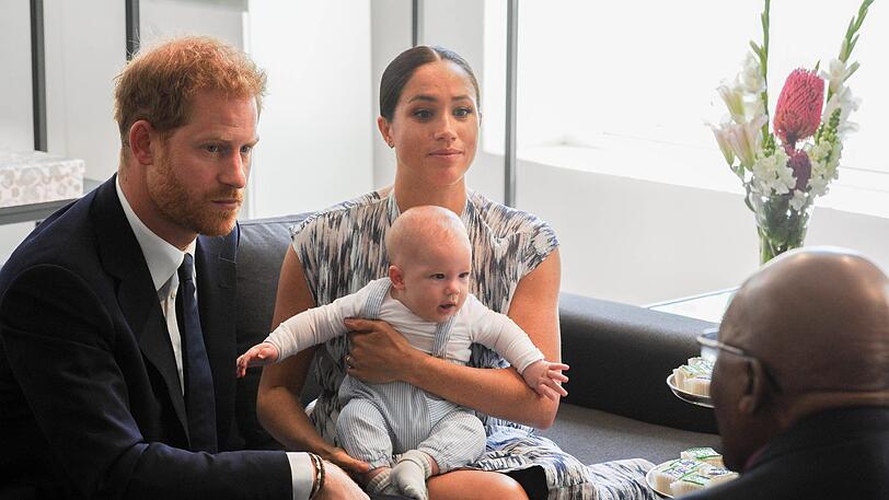 Prinz Harry, Herzogin Meghan und Baby Archie im September auf ihrer Afrika-Reise.