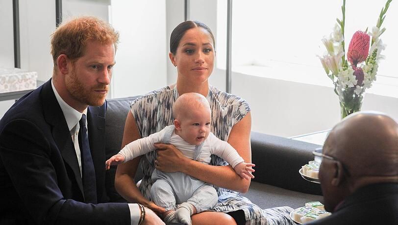 Prinz Harry, Herzogin Meghan und Baby Archie im September auf ihrer Afrika-Reise.
