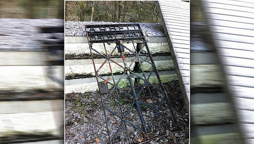 Dieses Bild des gestohlenen KZ-Tors veröffentlichte die Polizei. Dieses Bild des gestohlenen KZ-Tors veröffentlichte die Polizei.