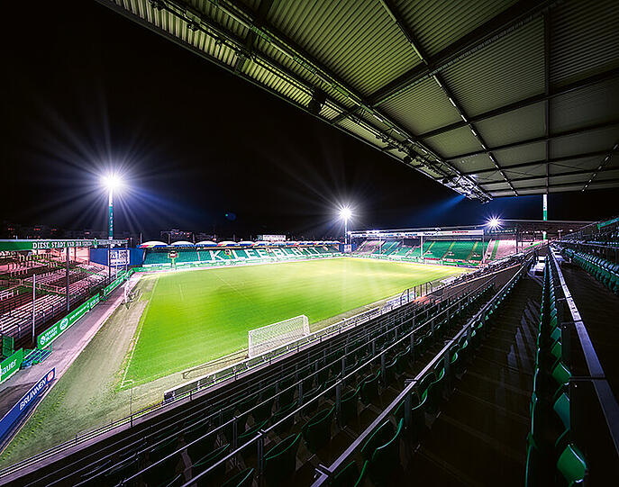 Der Sportpark Ronhof in Fürth.