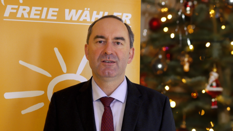 Hubert Aiwanger, Chef der Freien Wähler, zu Weihnachten
