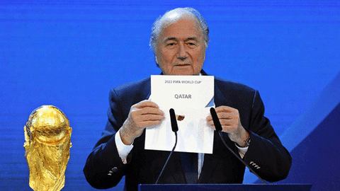 Vor vier Jahren verkündete FIFA-Präsident Joseph Blatter die WM-Vergabe für Katar.