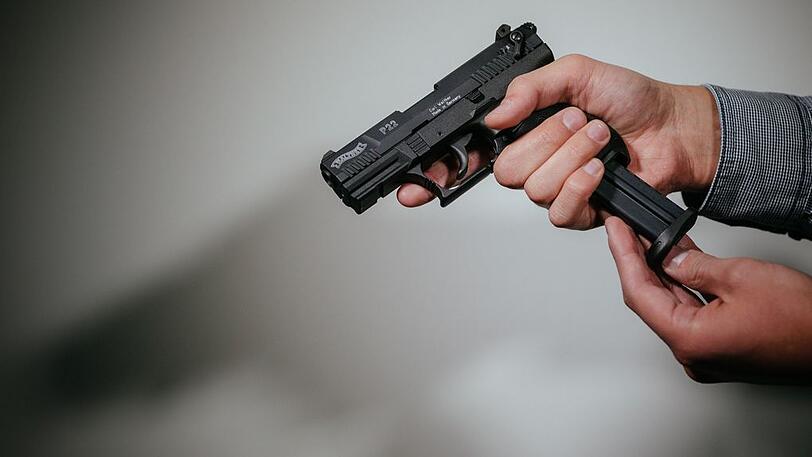 Täuschend echt: Schreckschuss-Pistole "Walther P22".
