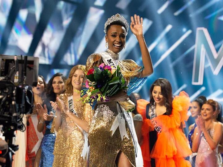Zozibini Tunzi nach ihrem Sieg beim Wettbewerb "Miss Universe".