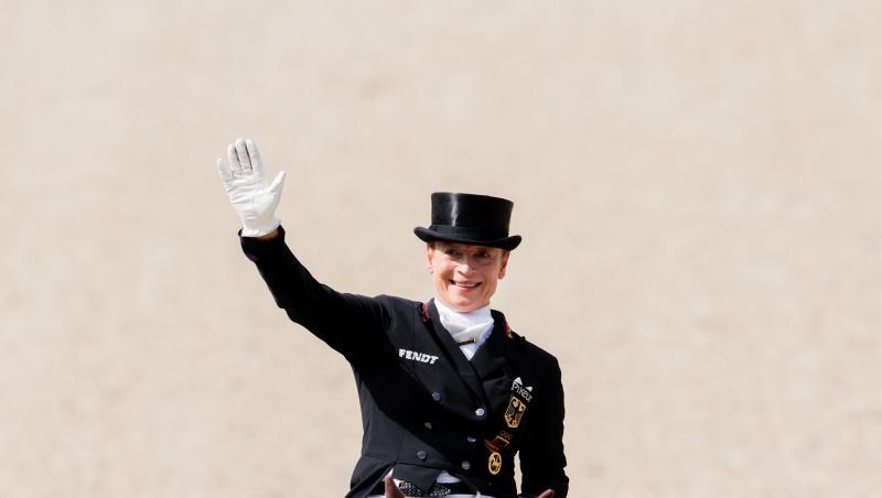 Führte Deutschland zu EM-Gold in Rotterdam: Isabell Werth. Führte Deutschland zu EM-Gold in Rotterdam: Isabell Werth.