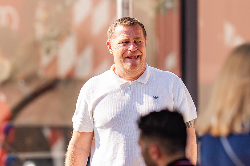 Harte Ansagen: Sportvorstand Max Eberl. Harte Ansagen: Sportvorstand Max Eberl.