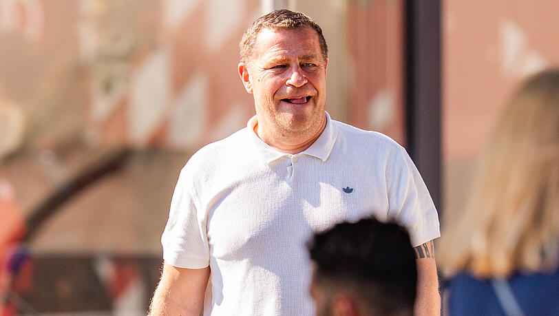 Harte Ansagen: Sportvorstand Max Eberl. Harte Ansagen: Sportvorstand Max Eberl.