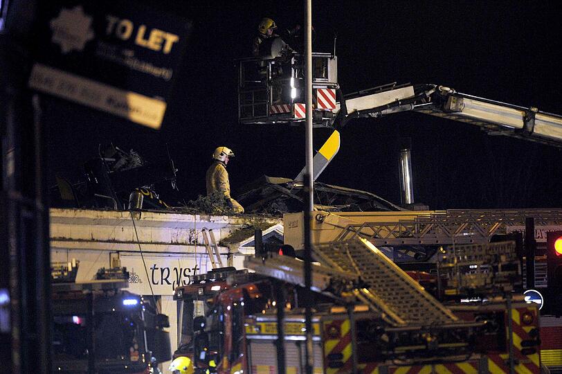 Bilder von der Unfallstelle in Glasgow.