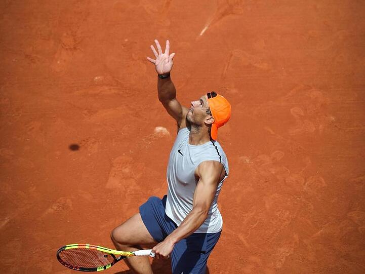 Rafael Nadal in Aktion.