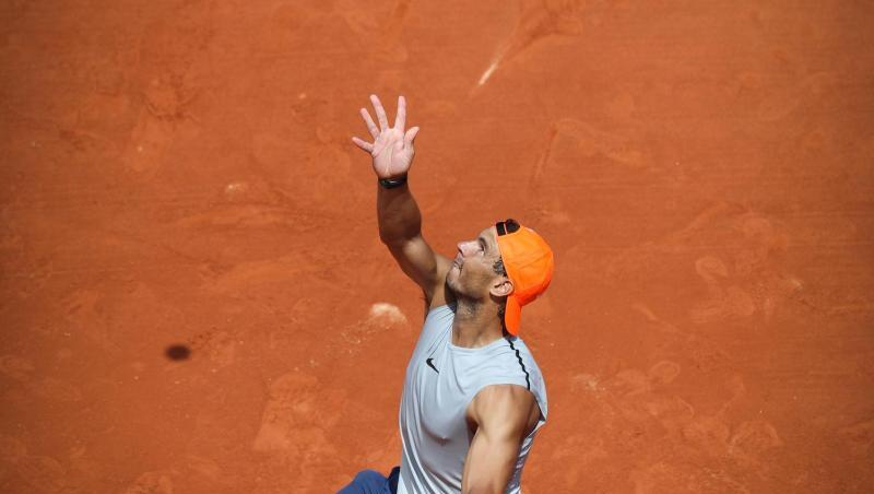 Rafael Nadal in Aktion. Rafael Nadal in Aktion.