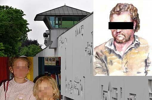 Hat er seine Nichten umgebracht? Dieses Bild des Verdächtigen stellt uns eine Künstlerin zur Verfügung, die im Würmtal gearbeitet hat.