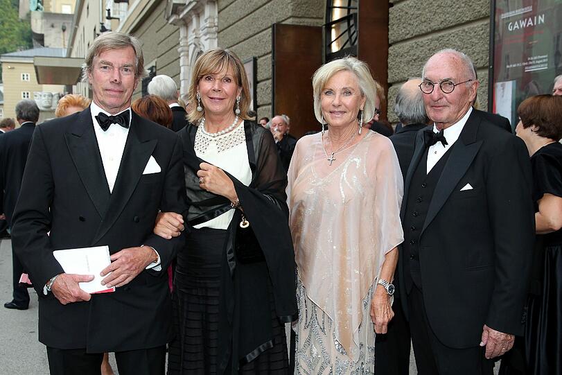 Prinz Leopold, Poldi und Frau Prinzessin Ursula, Uschi von Bayern, Inge Wrede Lanz und Mann Peter Lanz