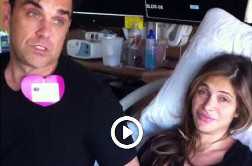 Robbie Williams twittert aus der Klinik.