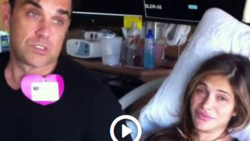 Robbie Williams twittert aus der Klinik. Robbie Williams twittert aus der Klinik.