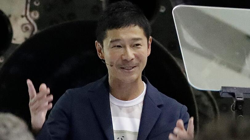 USA, Hawthorne: Der japanische Milliardär Yusaku Maezawa wird als erster Weltraumtourist des privaten Raumfahrtunternehmens SpaceX zum Mond fliegen.