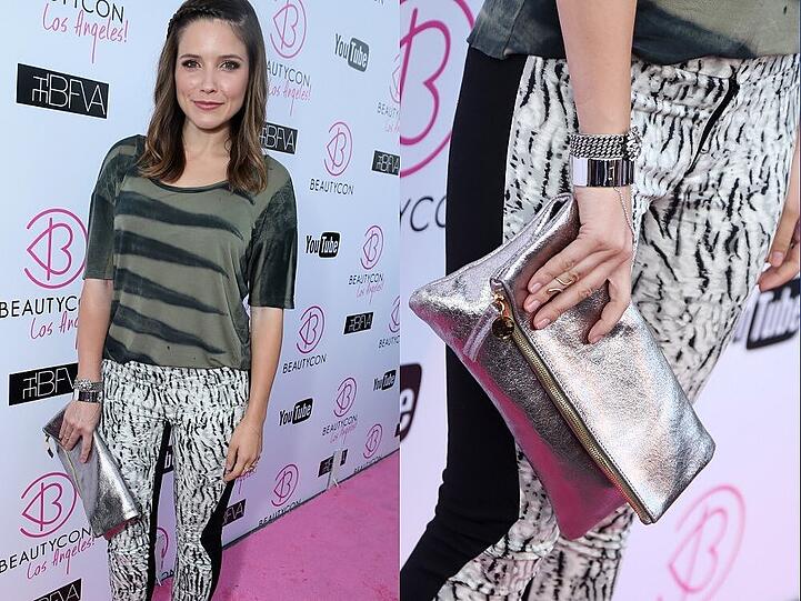 Sophia Bush beweist beim Muster-Mix ein sicheres Händchen