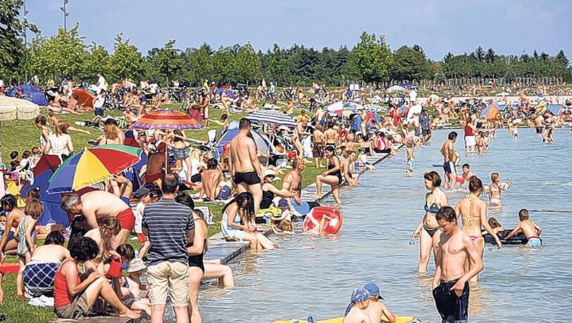 Der Riemer See ist für Menschen gedacht - Hunde haben Bade-Verbot. Der Riemer See ist für Menschen gedacht - Hunde haben Bade-Verbot.