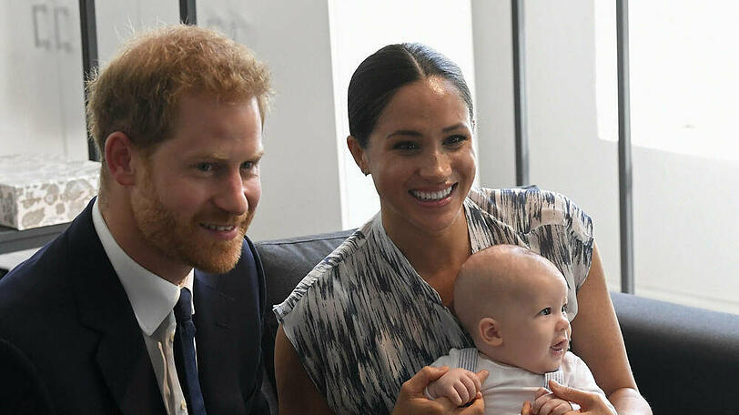 Herzogin Meghan und Prinz Harry mit ihrem Sohn Archie