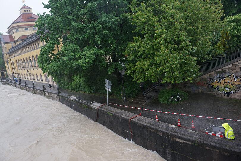 Erinnerungen an 2013: Bilder vom Hochwasser in München.