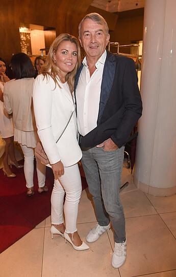 Sportfunktionär Wolfgang Niersbach und Marion Popp