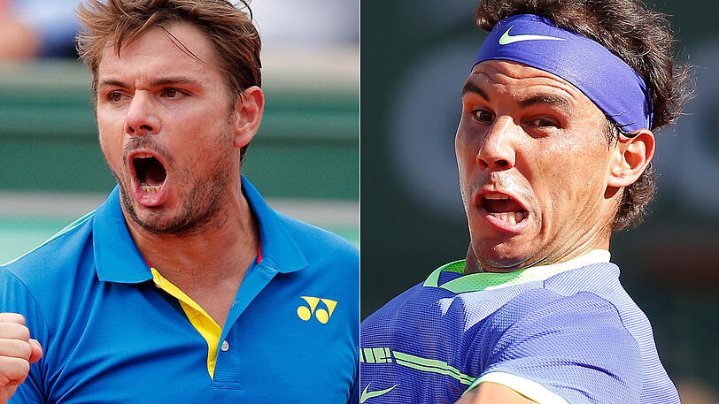 Stan Wawrinka und Rafael Nadal treffen im Finale der French Open aufeinander.