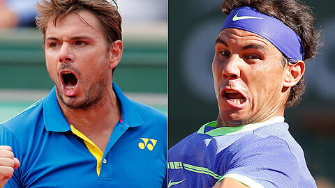 Stan Wawrinka und Rafael Nadal treffen im Finale der French Open aufeinander.